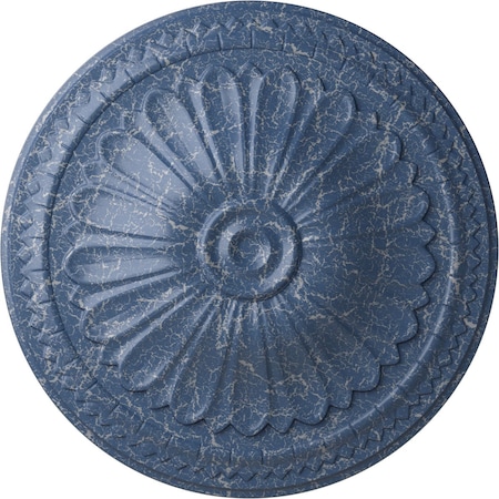 Ekena Millwork Alexa Ceiling Medallion (Fits Canopies up to 3"), Hand-Painted Americana Crackle, 15"OD x 1 3/4"P CM14AXAMC